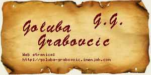 Goluba Grabovčić vizit kartica